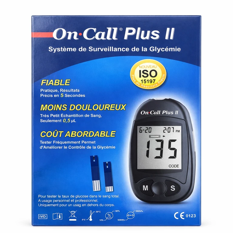 On Call Plus II Blood Glucose Monitoring System x 1 device